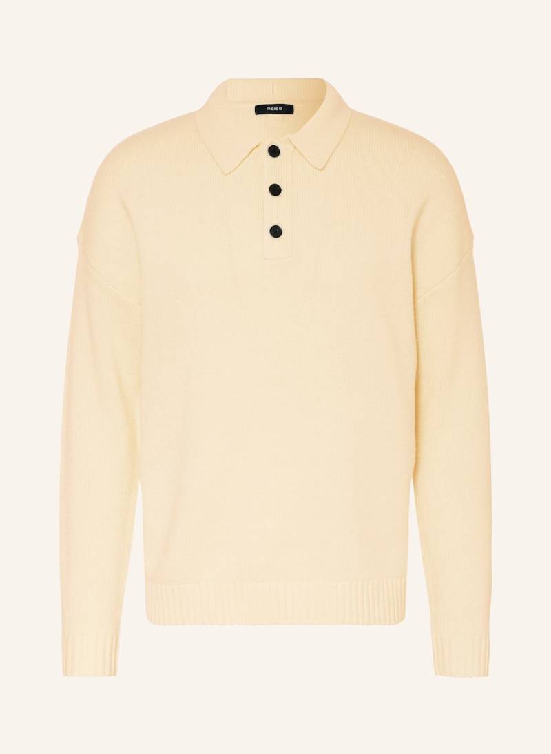 Reiss Strick-Poloshirt Jacob beige von REISS