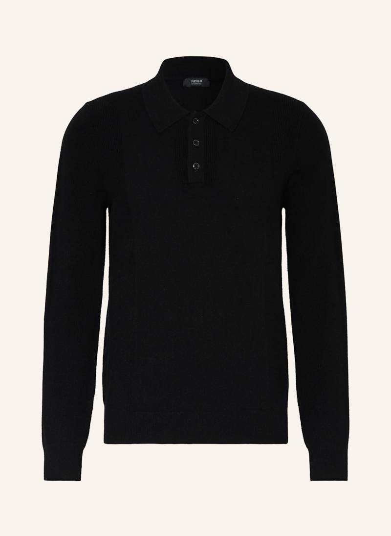 Reiss Strick-Poloshirt Kingsley schwarz von REISS