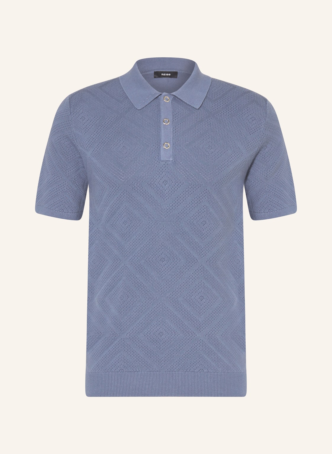 Reiss Strick-Poloshirt Lupton blau Reiss Strick-Poloshirt Lupton blau von REISS