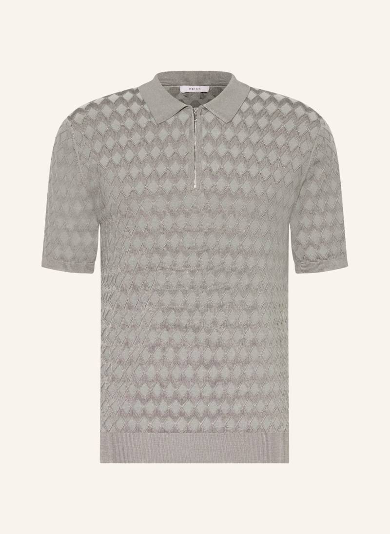 Reiss Strick-Poloshirt Rizzo gruen von REISS