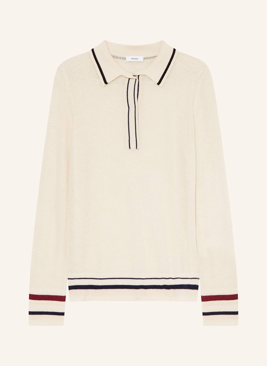 Reiss Strick-Poloshirt beige von REISS