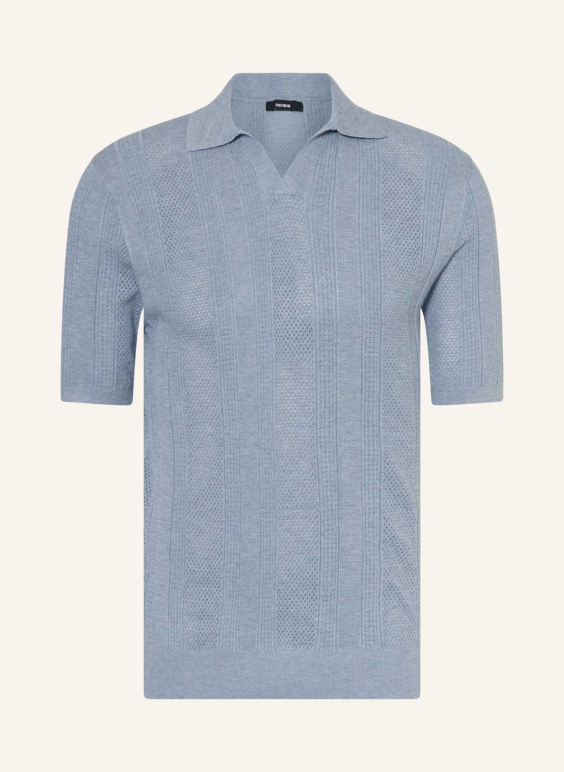 Reiss Strick-Poloshirt blau Reiss Strick-Poloshirt blau von REISS