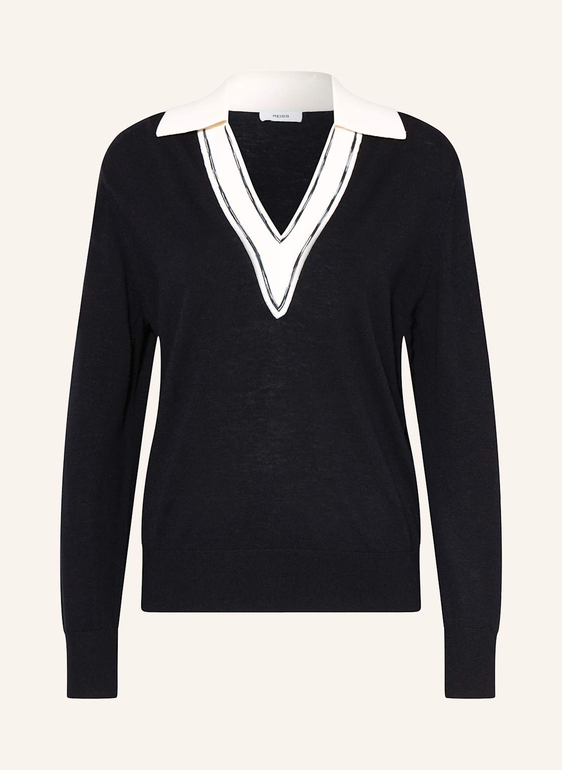 Reiss Strick-Poloshirt blau Reiss Strick-Poloshirt blau von REISS