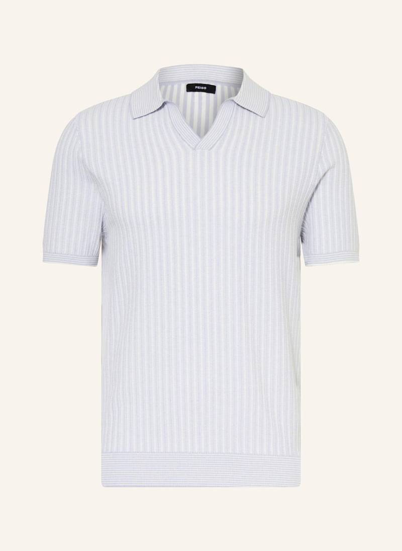 Reiss Strick-Poloshirt blau von REISS