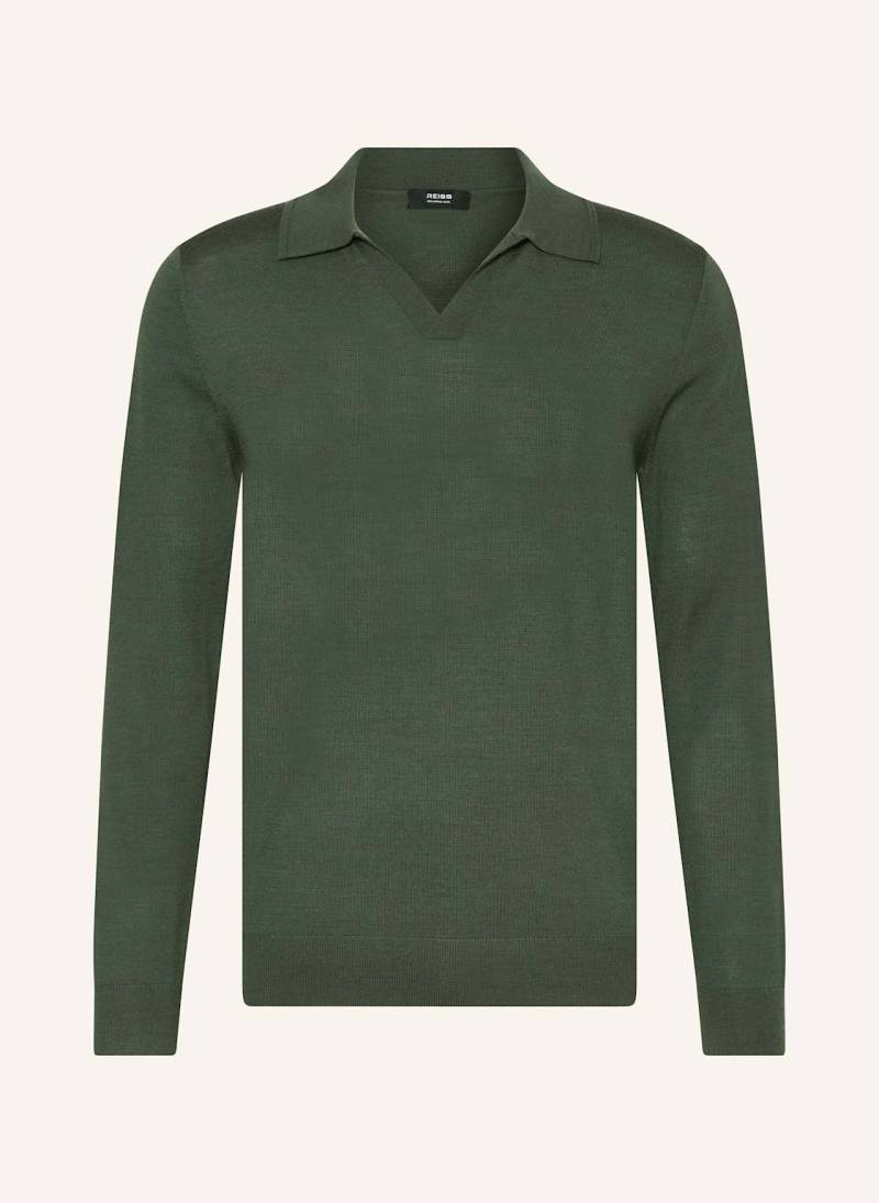 Reiss Strick-Poloshirt gruen von REISS