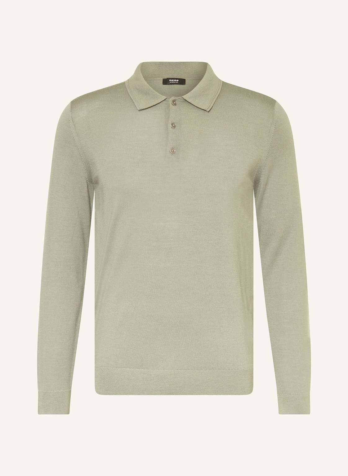 Reiss Strick-Poloshirt gruen von REISS