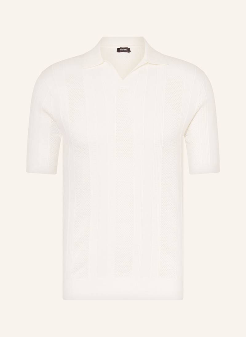 Reiss Strick-Poloshirt weiss von REISS