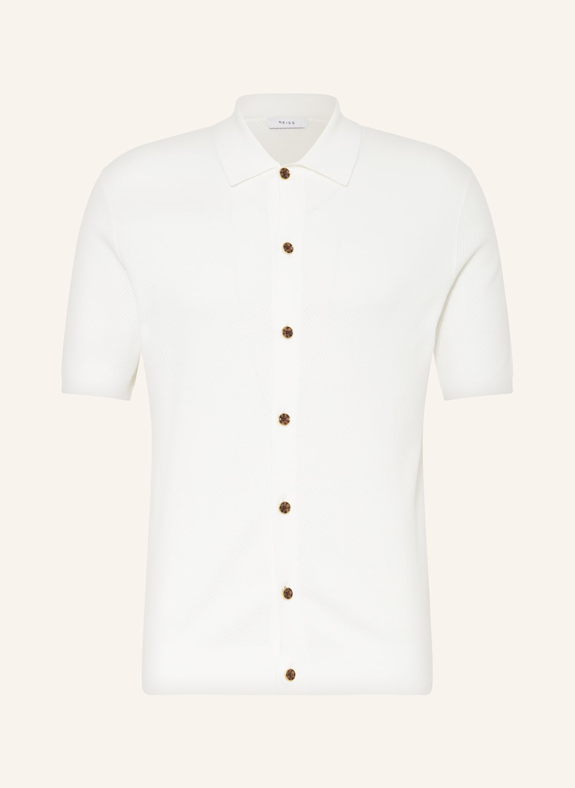 Reiss Strickhemd Bravo Extra Slim Fit weiss Reiss Strickhemd Bravo Extra Slim Fit weiss von REISS