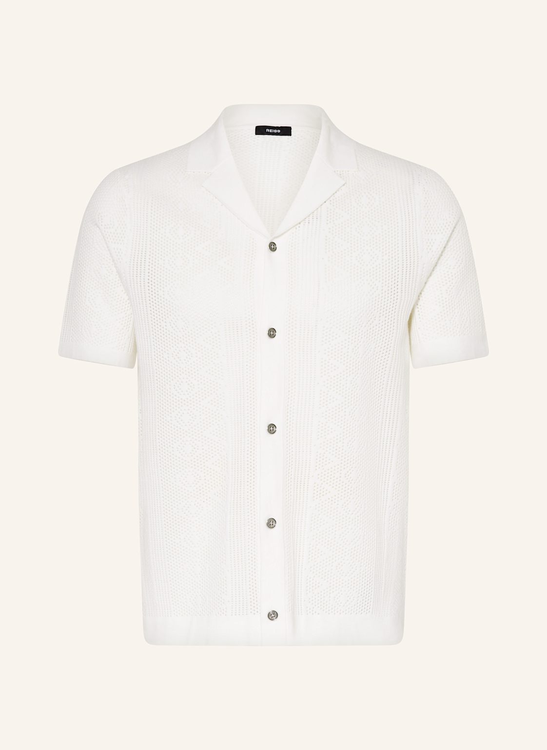 Reiss Strickhemd Kipling Regular Fit weiss von REISS