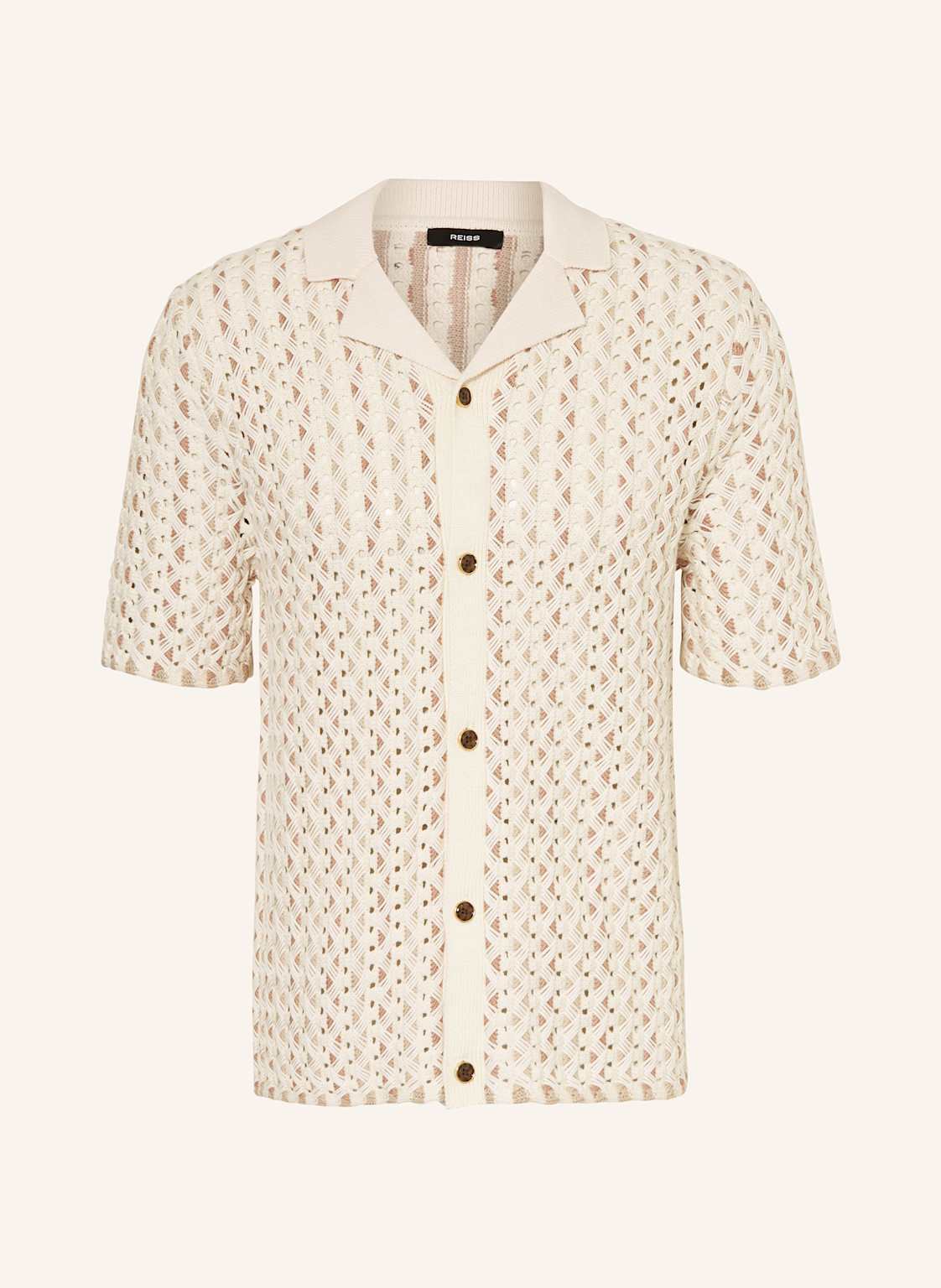 Reiss Strickhemd Roulette Comfort Fit beige Reiss Strickhemd Roulette Comfort Fit beige von REISS
