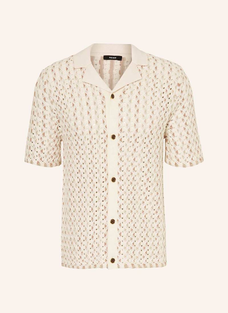 Reiss Strickhemd Roulette Comfort Fit beige von REISS