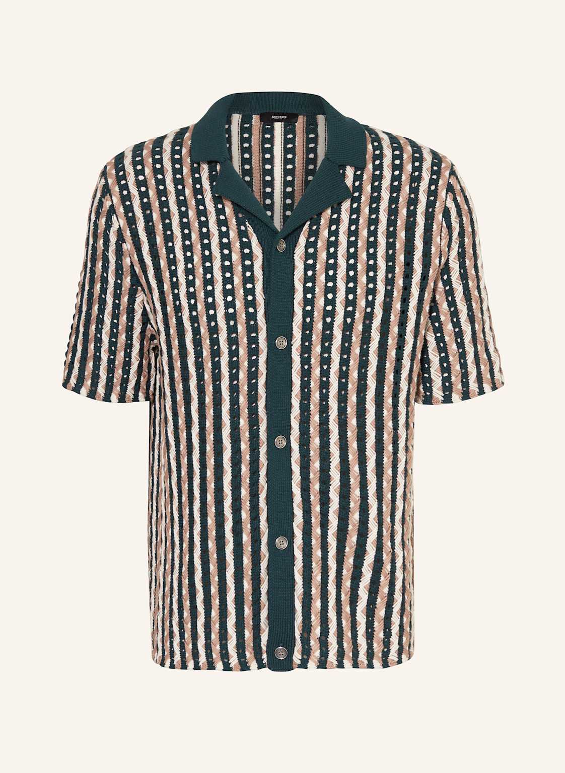 Reiss Strickhemd Roulette Comfort Fit gruen Reiss Strickhemd Roulette Comfort Fit gruen von REISS