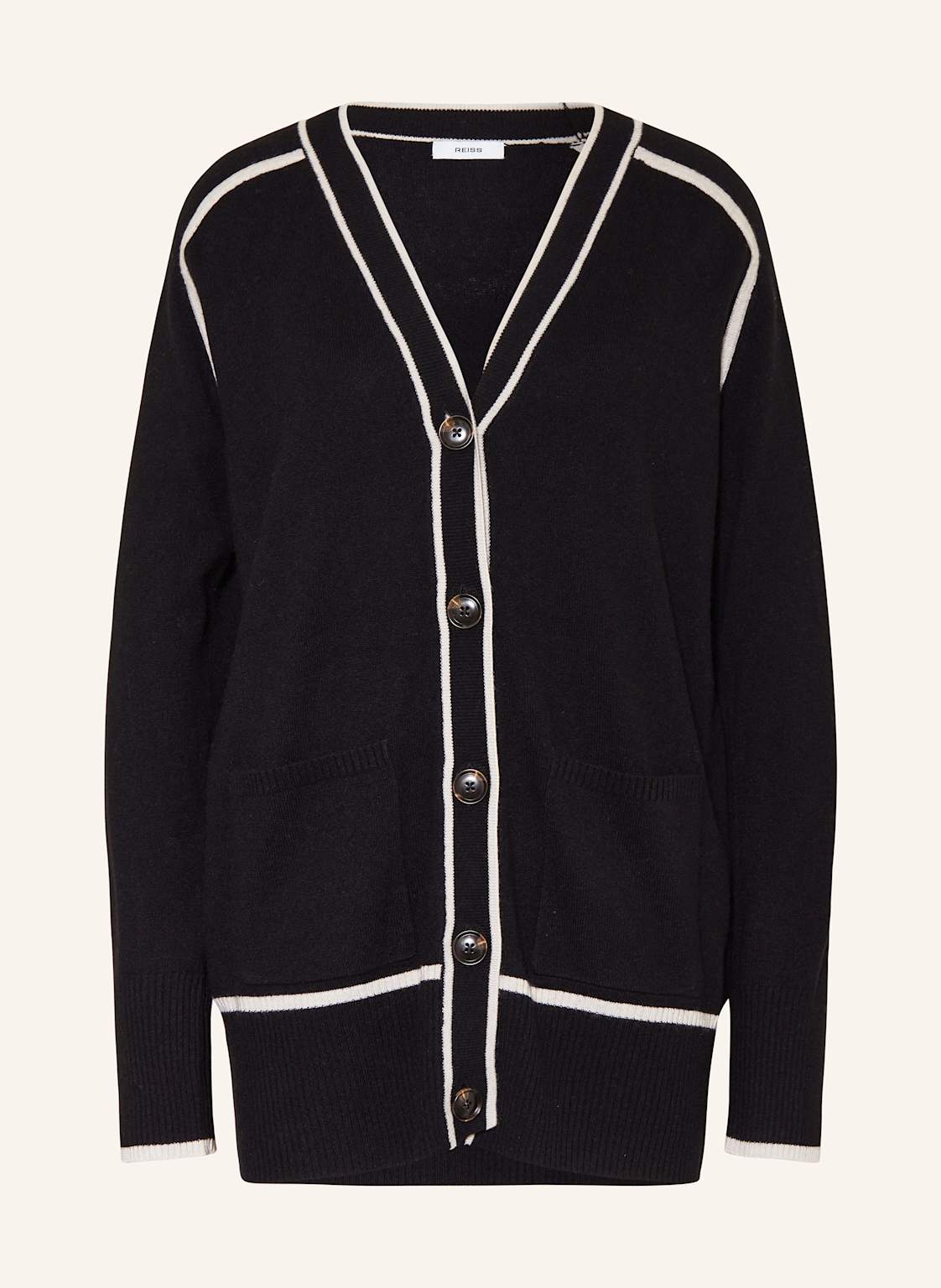 Reiss Strickjacke Abi schwarz Reiss Strickjacke Abi schwarz von REISS