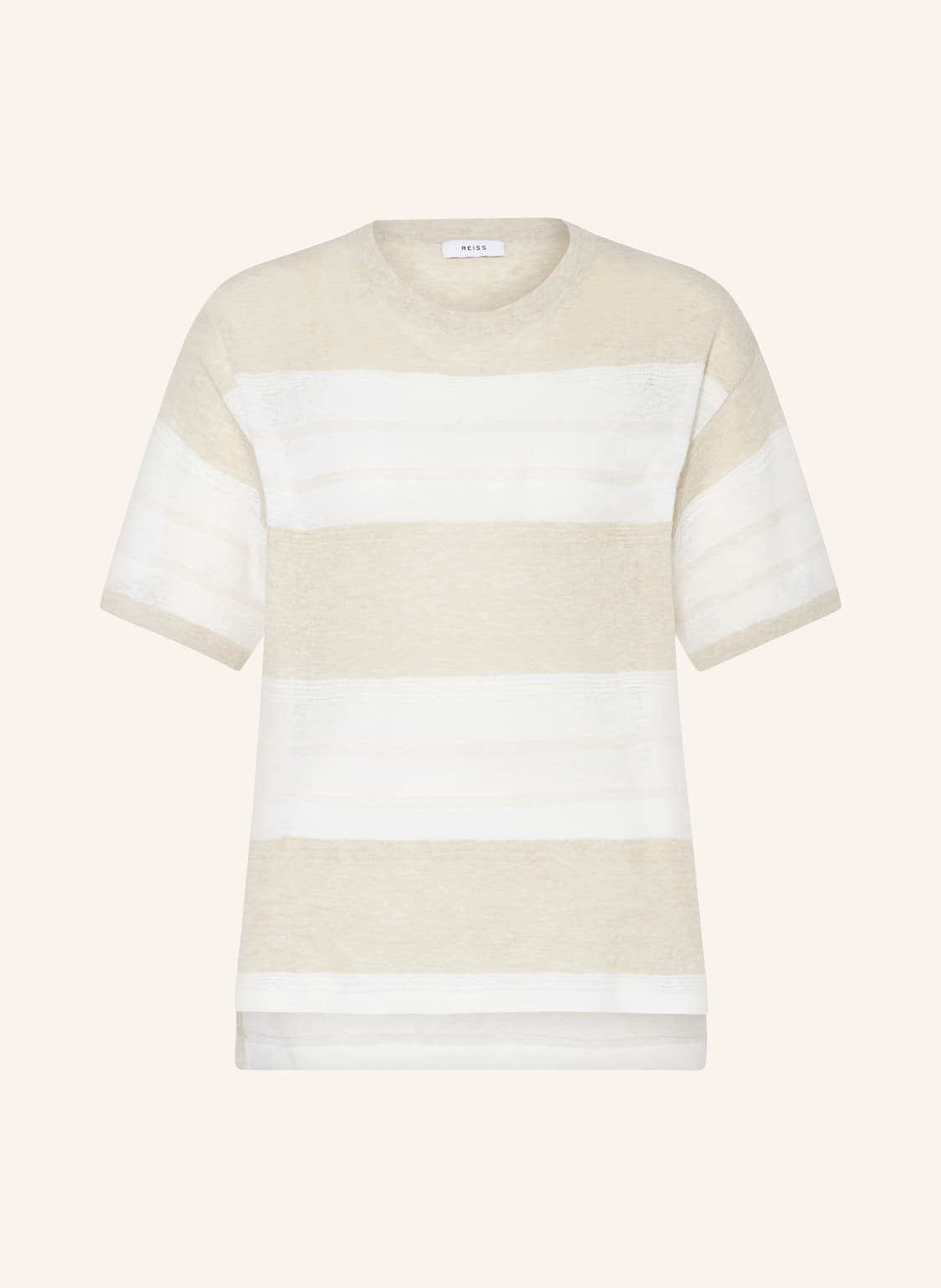 Reiss Strickshirt Isla Mit Leinen beige von REISS