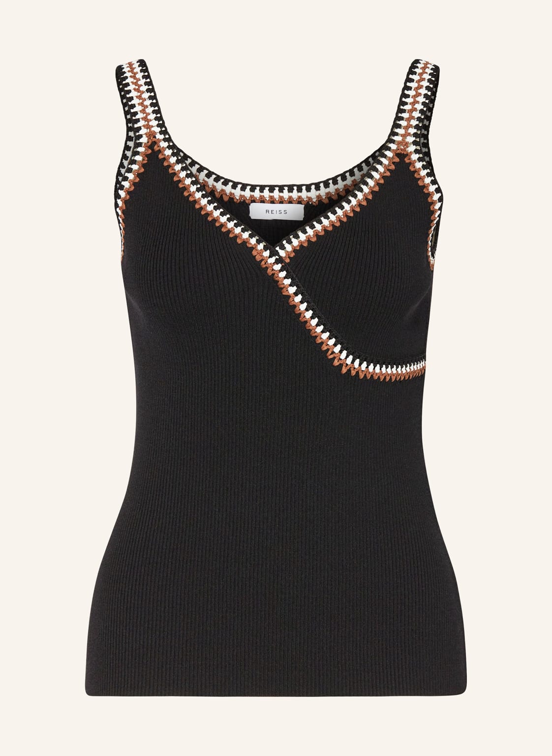Reiss Stricktop Kiki schwarz Reiss Stricktop Kiki schwarz von REISS