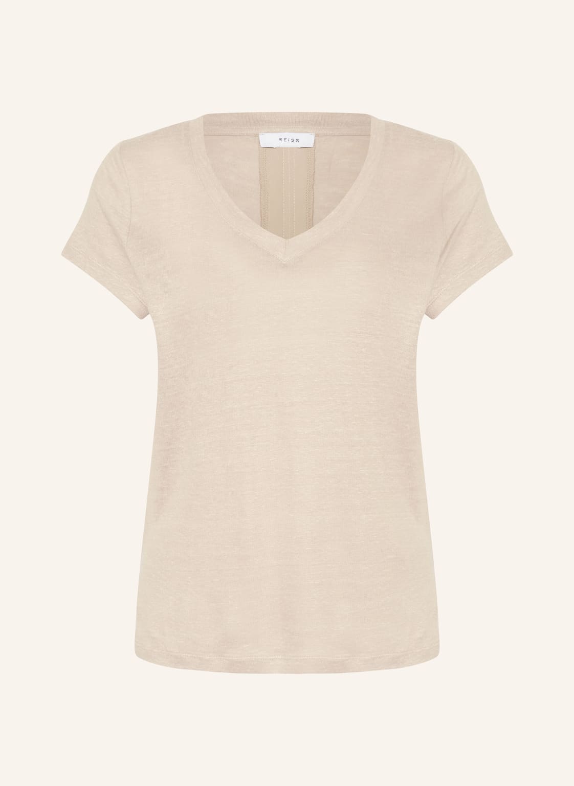 Reiss T-Shirt Lottie Aus Leinen rosa von REISS