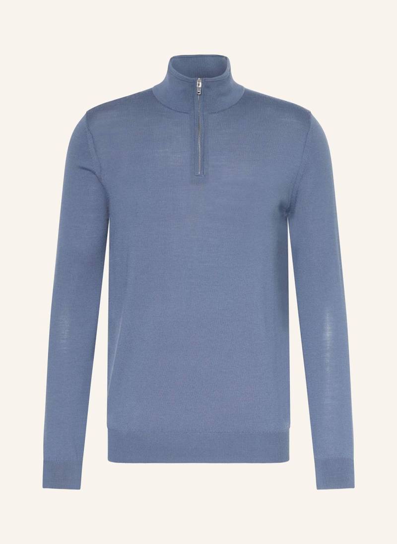 Reiss Troyer Blackhall Aus Merinowolle blau von REISS