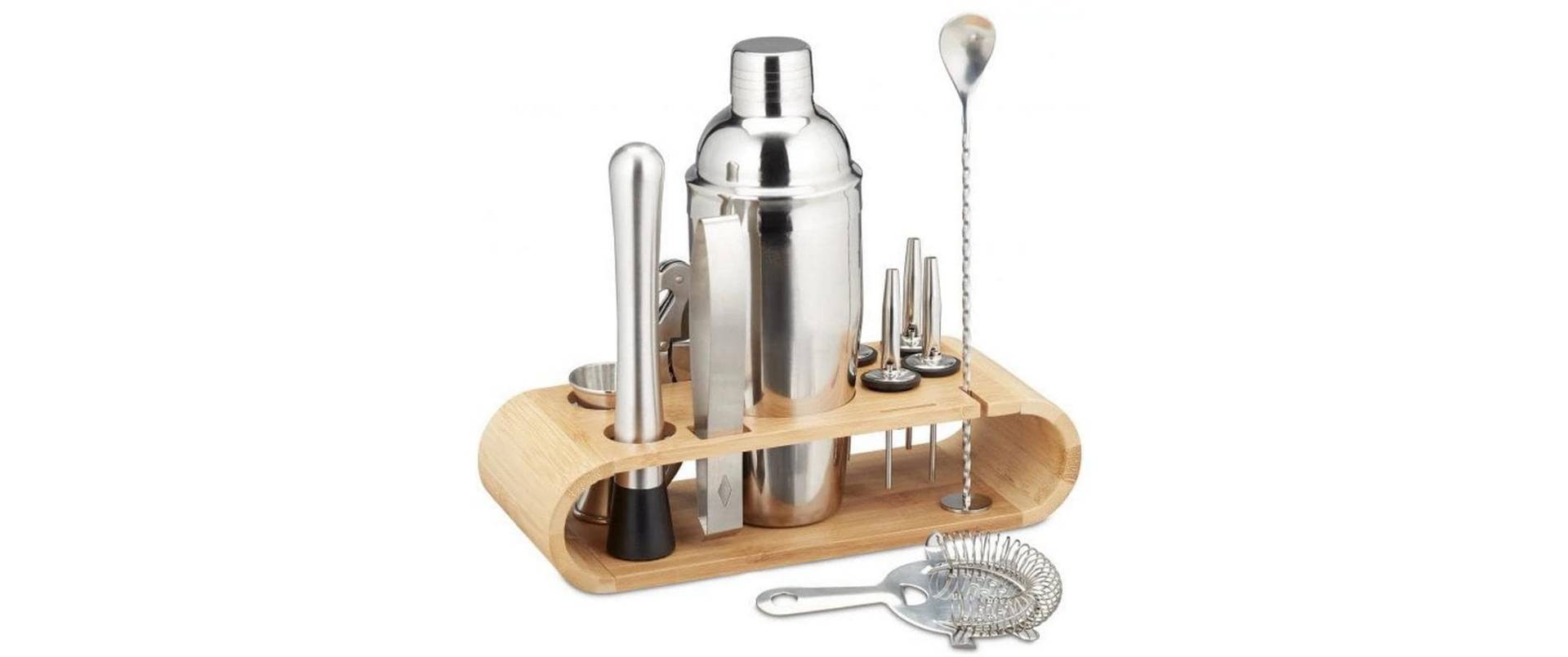 relaxdays Cocktail Shaker »680 l, Silberfarben«, (11 tlg.) relaxdays Cocktail Shaker »680 l, Silberfarben«, (11 tlg.) von RELAXDAYS