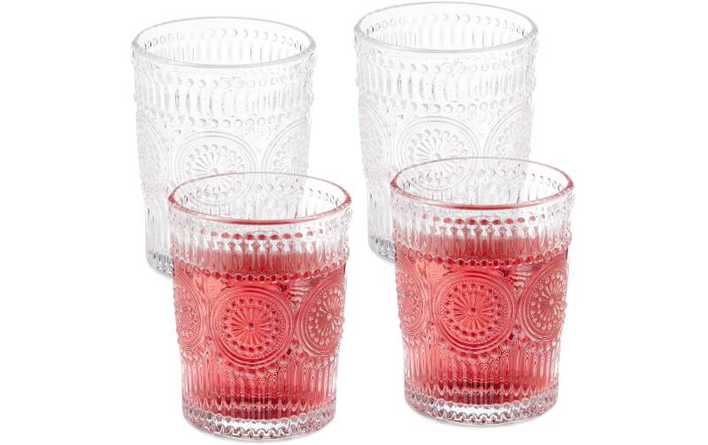 relaxdays Glas »4er Set, 300 ml« von RELAXDAYS