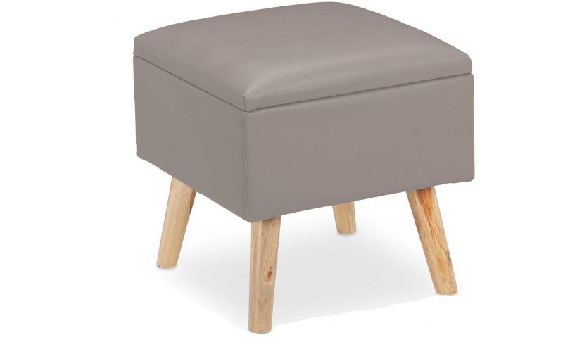 relaxdays Hocker »Hellgrau« von RELAXDAYS