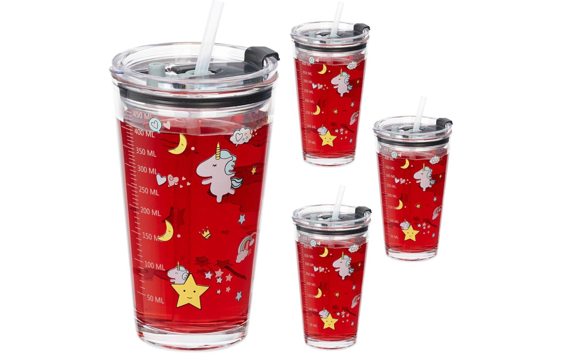relaxdays Kinderbecher »Einhorn 4 Stück 450 ml« relaxdays Kinderbecher »Einhorn 4 Stück 450 ml« von RELAXDAYS