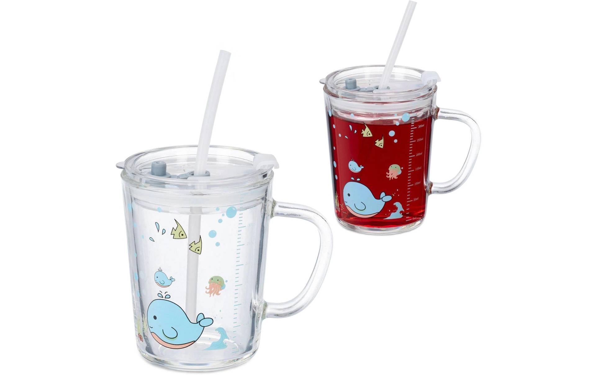 relaxdays Kinderbecher »Wal 2 Stück 400 ml« relaxdays Kinderbecher »Wal 2 Stück 400 ml« von RELAXDAYS