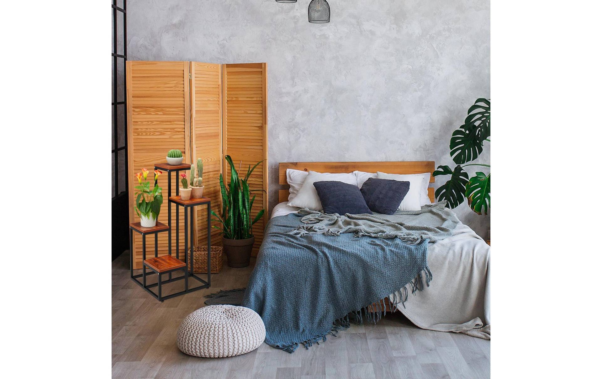 relaxdays Pflanzentreppe »80 x 40 cm, Nature/Schwarz« relaxdays Pflanzentreppe »80 x 40 cm, Nature/Schwarz« von RELAXDAYS