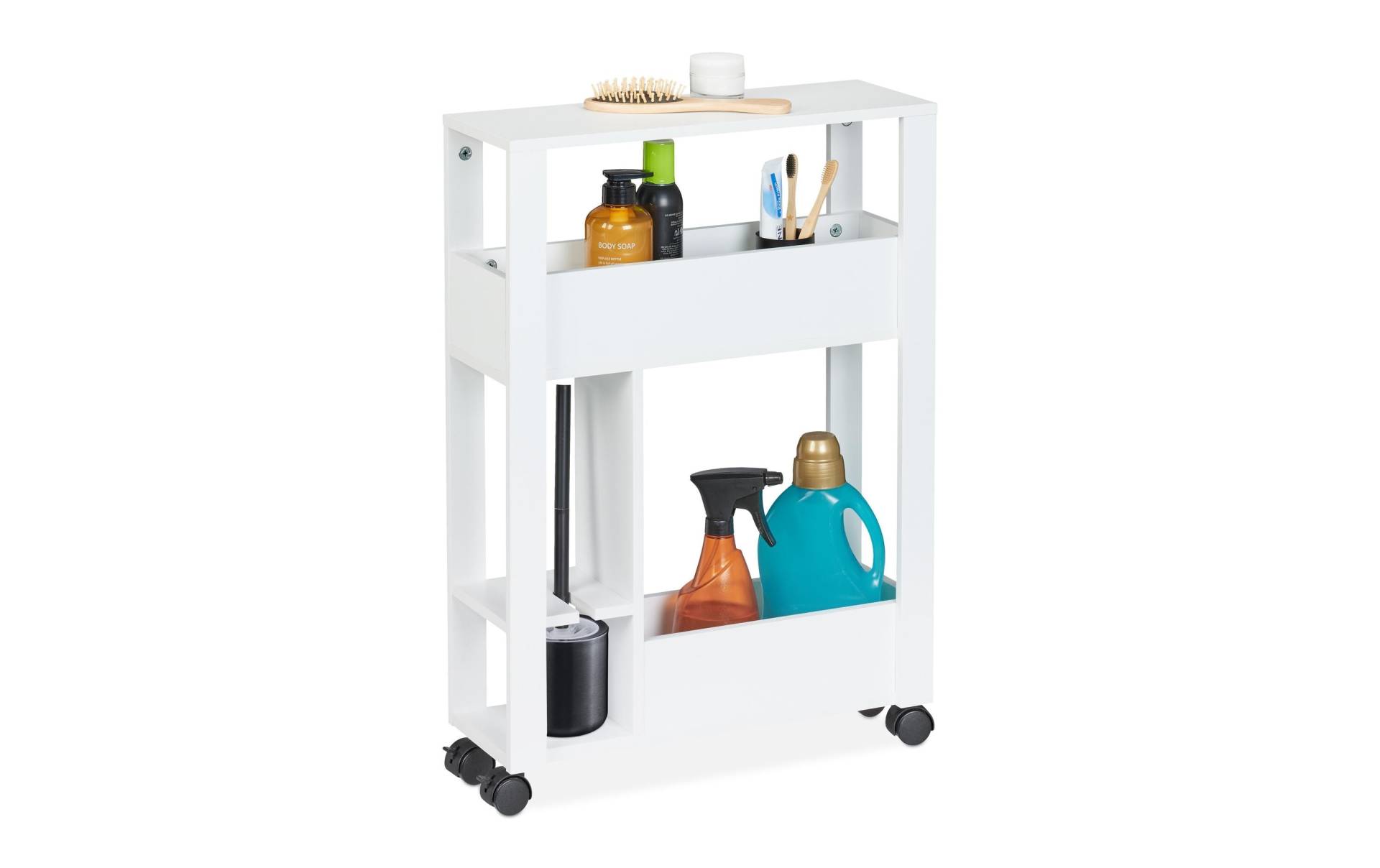 relaxdays Rollwagen »Weiss, 71.5 x 17 x 50 cm« relaxdays Rollwagen »Weiss, 71.5 x 17 x 50 cm« von RELAXDAYS