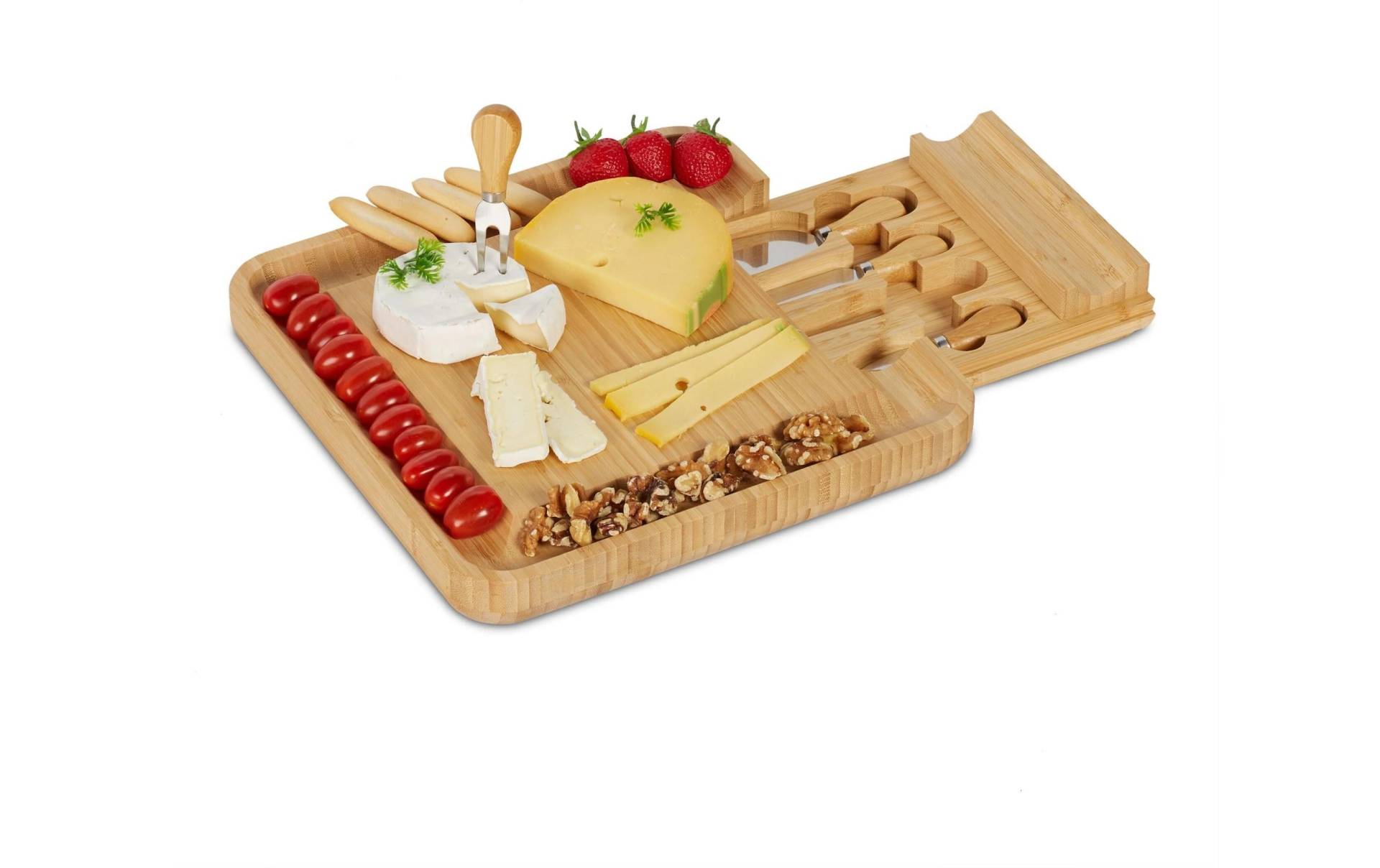 relaxdays Servierplatte »Käsebrett 4-teilig« relaxdays Servierplatte »Käsebrett 4-teilig« von RELAXDAYS