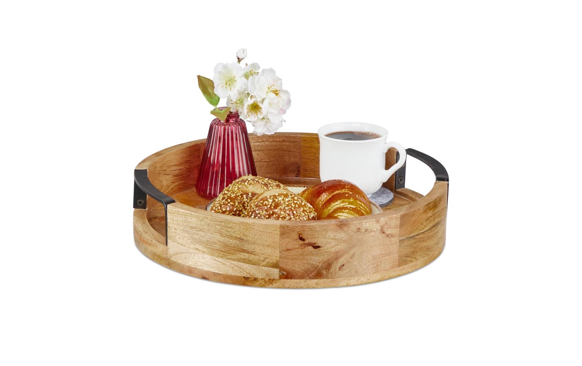 relaxdays Tablett »Mangoholz 35 cm« relaxdays Tablett »Mangoholz 35 cm« von RELAXDAYS