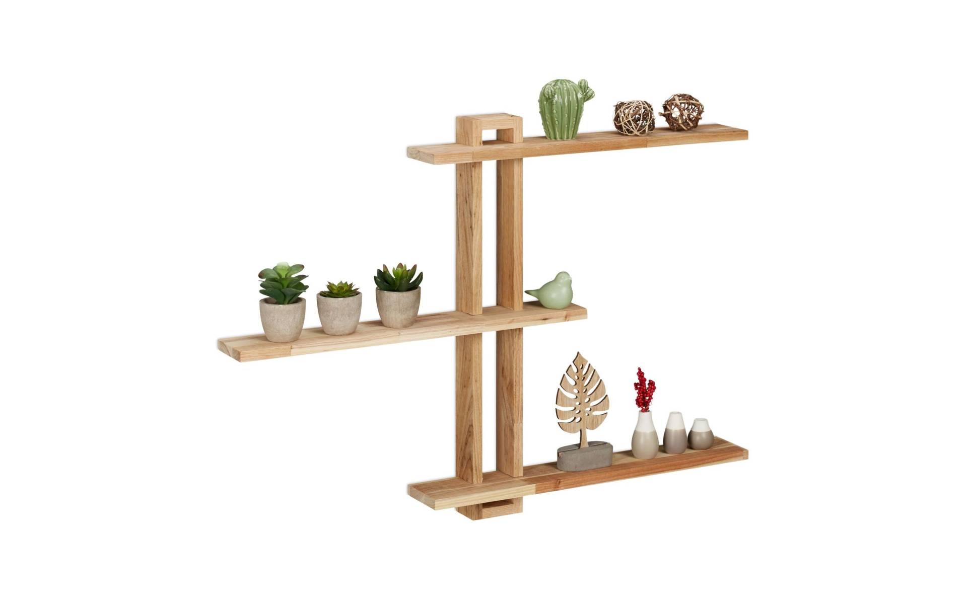 relaxdays Wandregal »56 x 80 x 9 cm, Nature« relaxdays Wandregal »56 x 80 x 9 cm, Nature« von RELAXDAYS