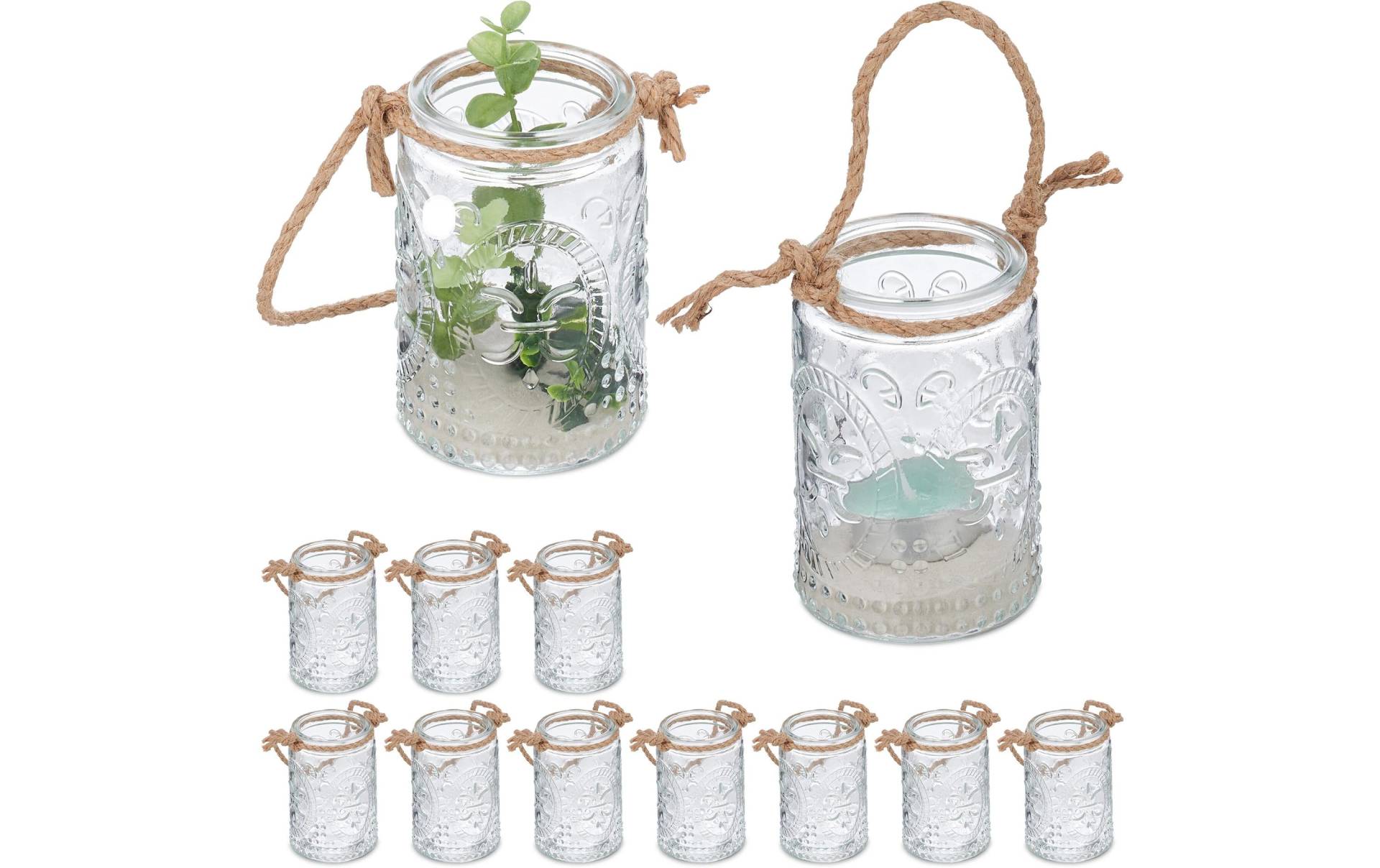 relaxdays Windlicht »Summer Vintage 45422 cm Glas« relaxdays Windlicht »Summer Vintage 45422 cm Glas« von RELAXDAYS
