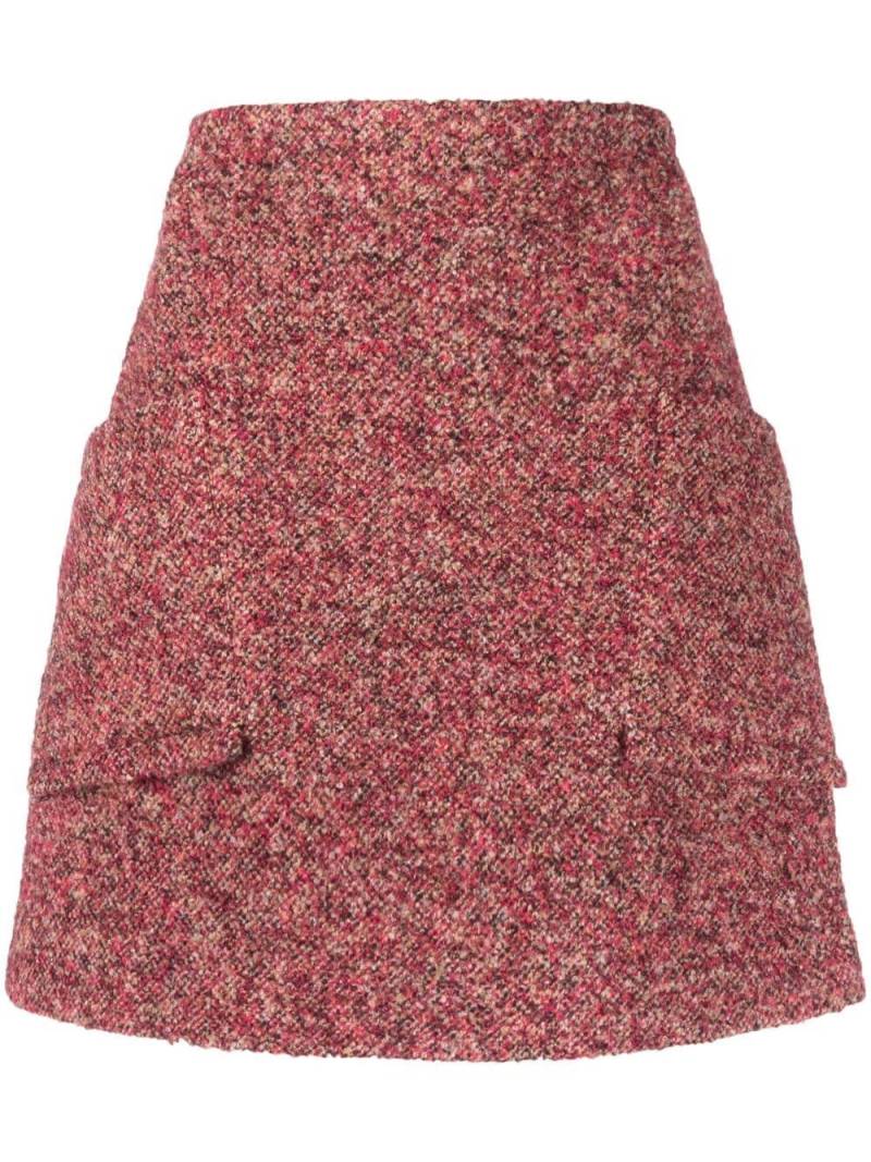 REMAIN A-line tweed mini skirt - Pink von REMAIN