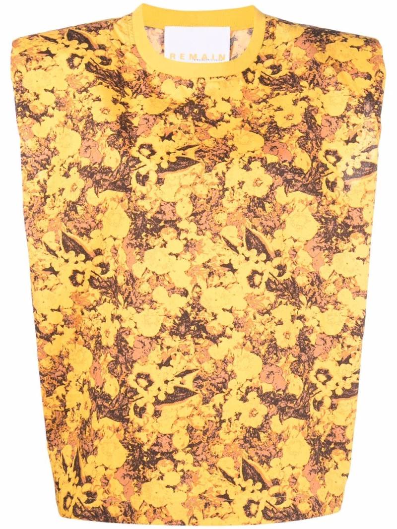 REMAIN Christie floral-print sleeveless top - Yellow von REMAIN