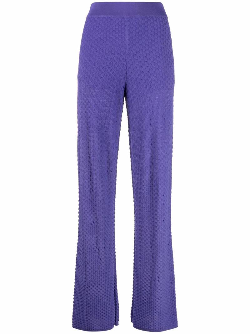 REMAIN Pruce knitted trousers - Purple von REMAIN