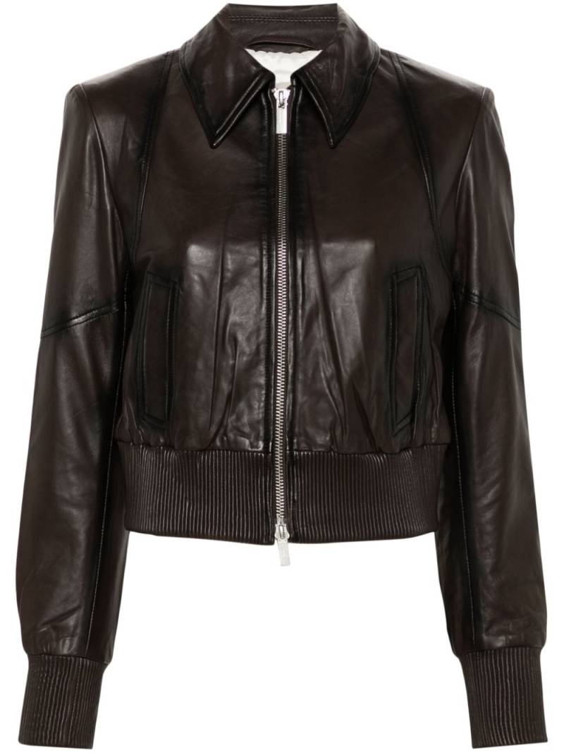 REMAIN cropped bomber jacket - Brown von REMAIN