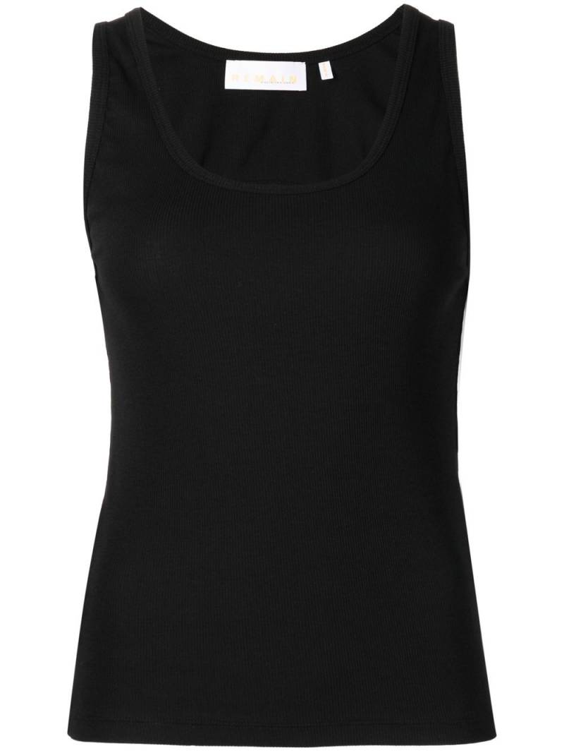 REMAIN cut-out tank top - Black von REMAIN