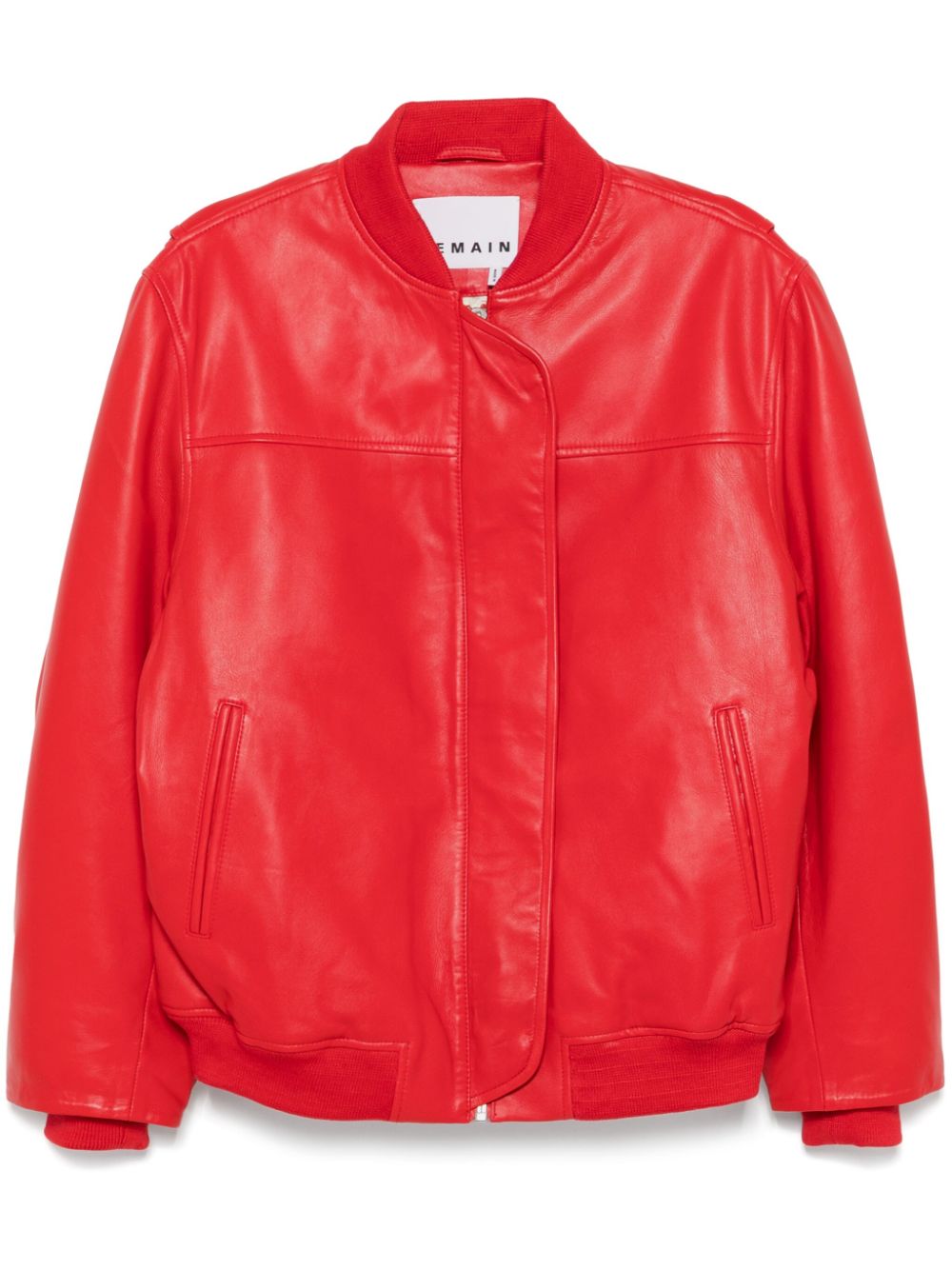 REMAIN leather bomber jacket - Red von REMAIN