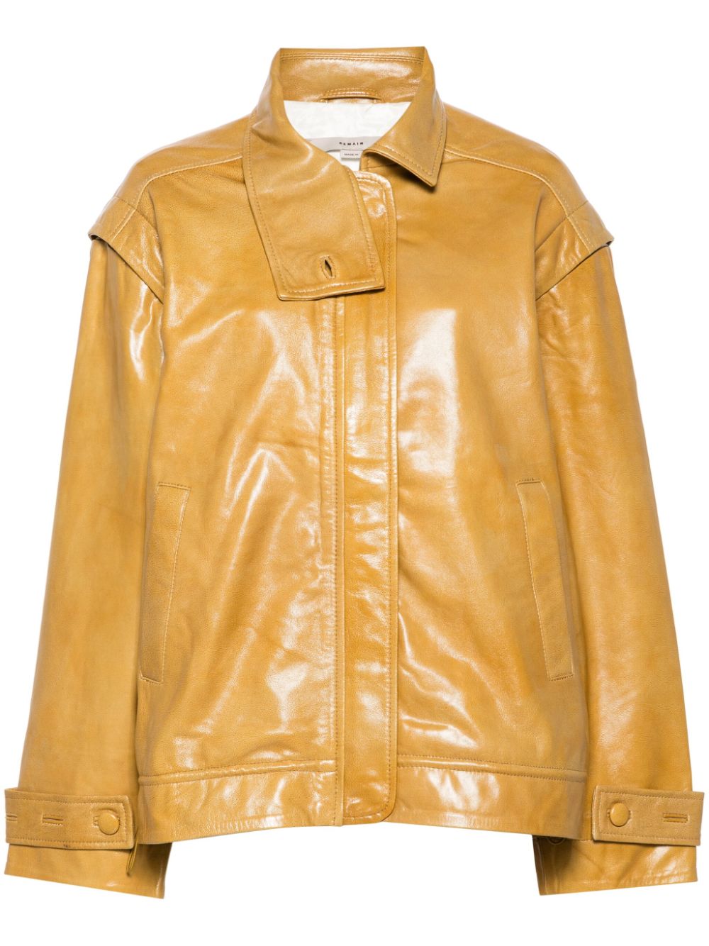 REMAIN leather jacket - Yellow von REMAIN