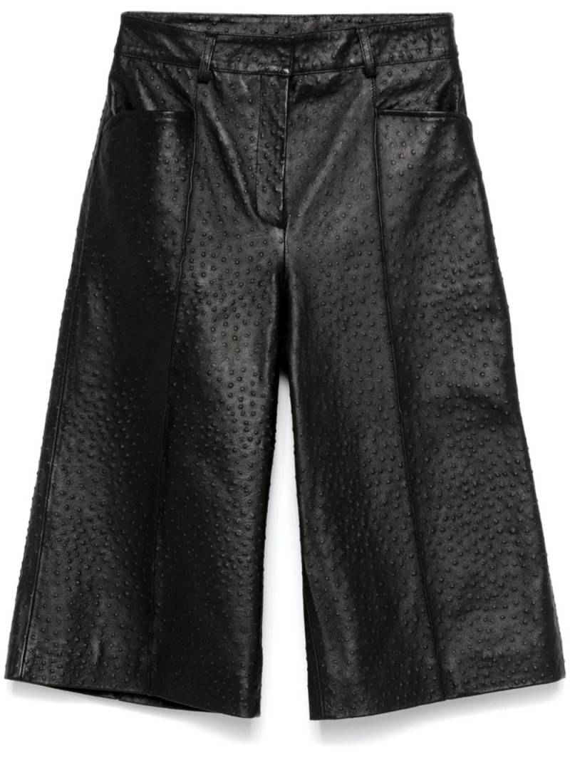 REMAIN leather shorts - Black von REMAIN