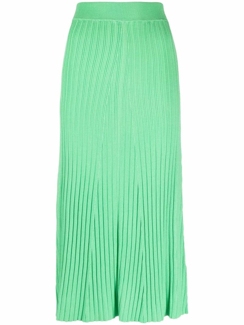 REMAIN rib-knit midi skirt - Green von REMAIN