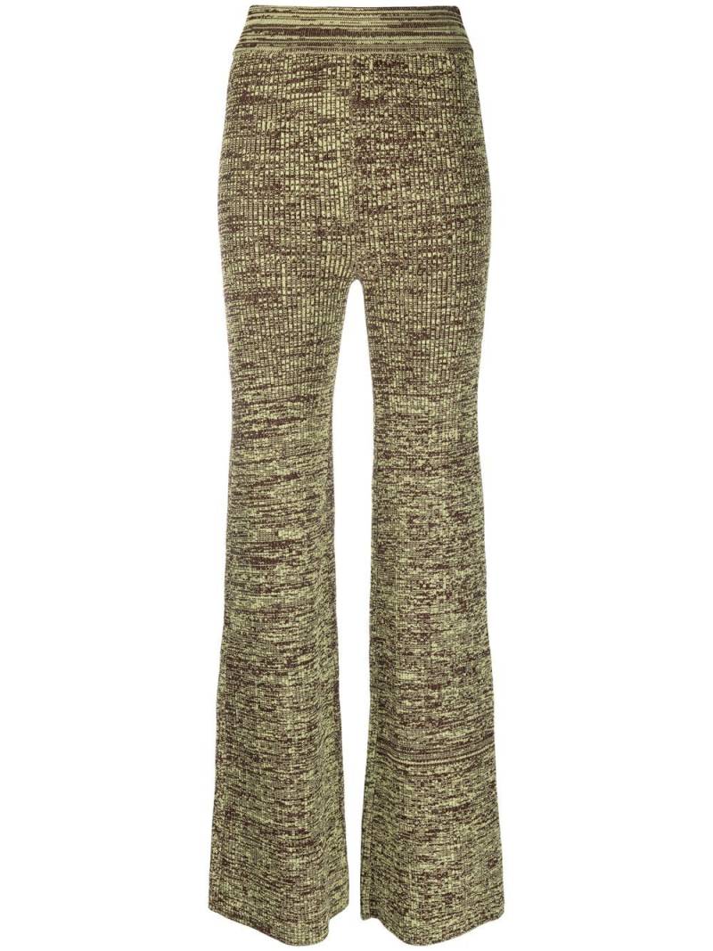 REMAIN straight-leg knitted trousers - Green von REMAIN