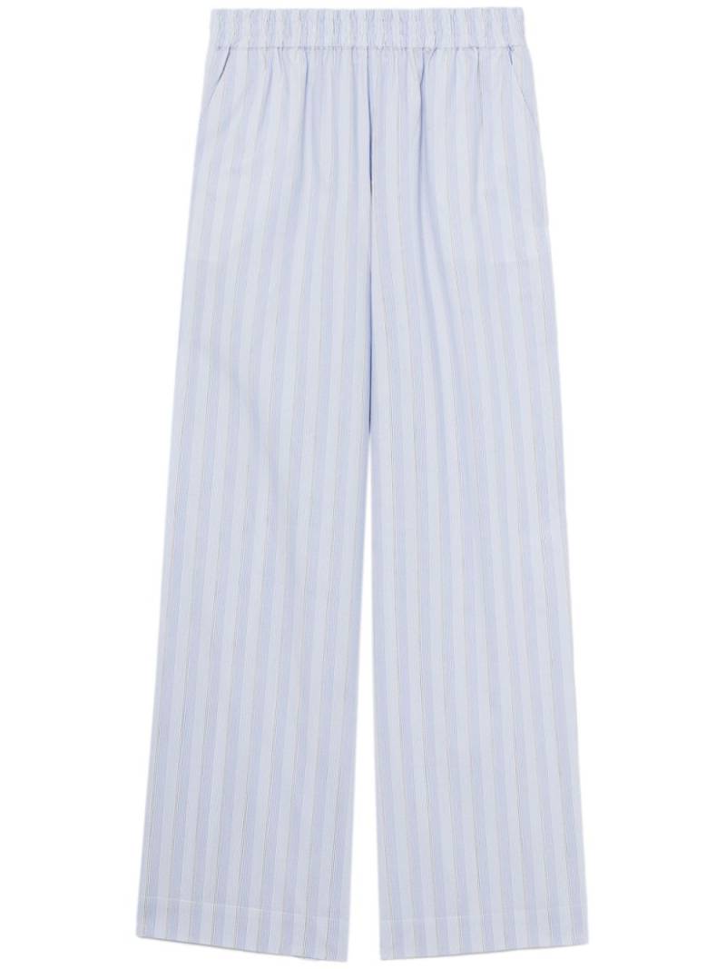 REMAIN striped wide-leg trousers - Blue von REMAIN