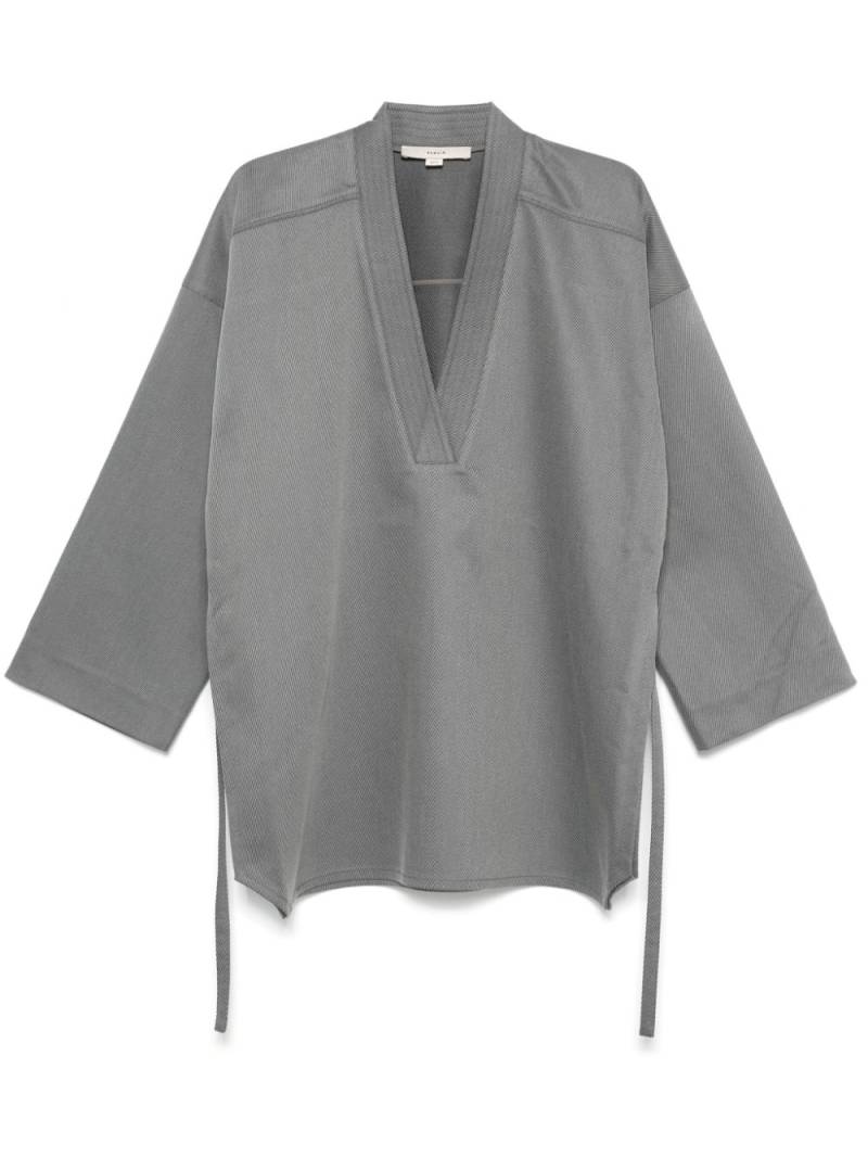 REMAIN twill-weave blouse - Grey von REMAIN