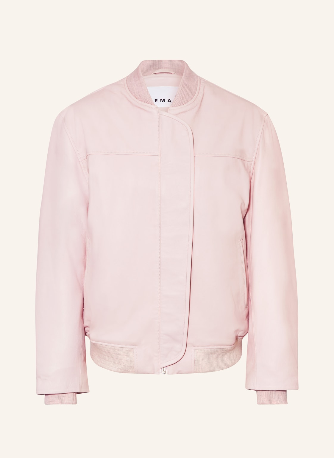 Remain Lederblouson rosa von REMAIN