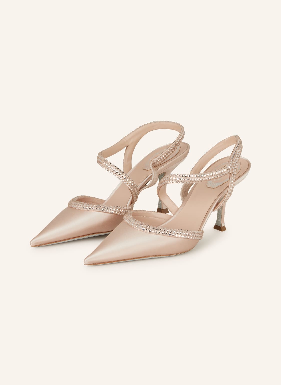 Rene Caovilla Slingpumps beige von RENE CAOVILLA