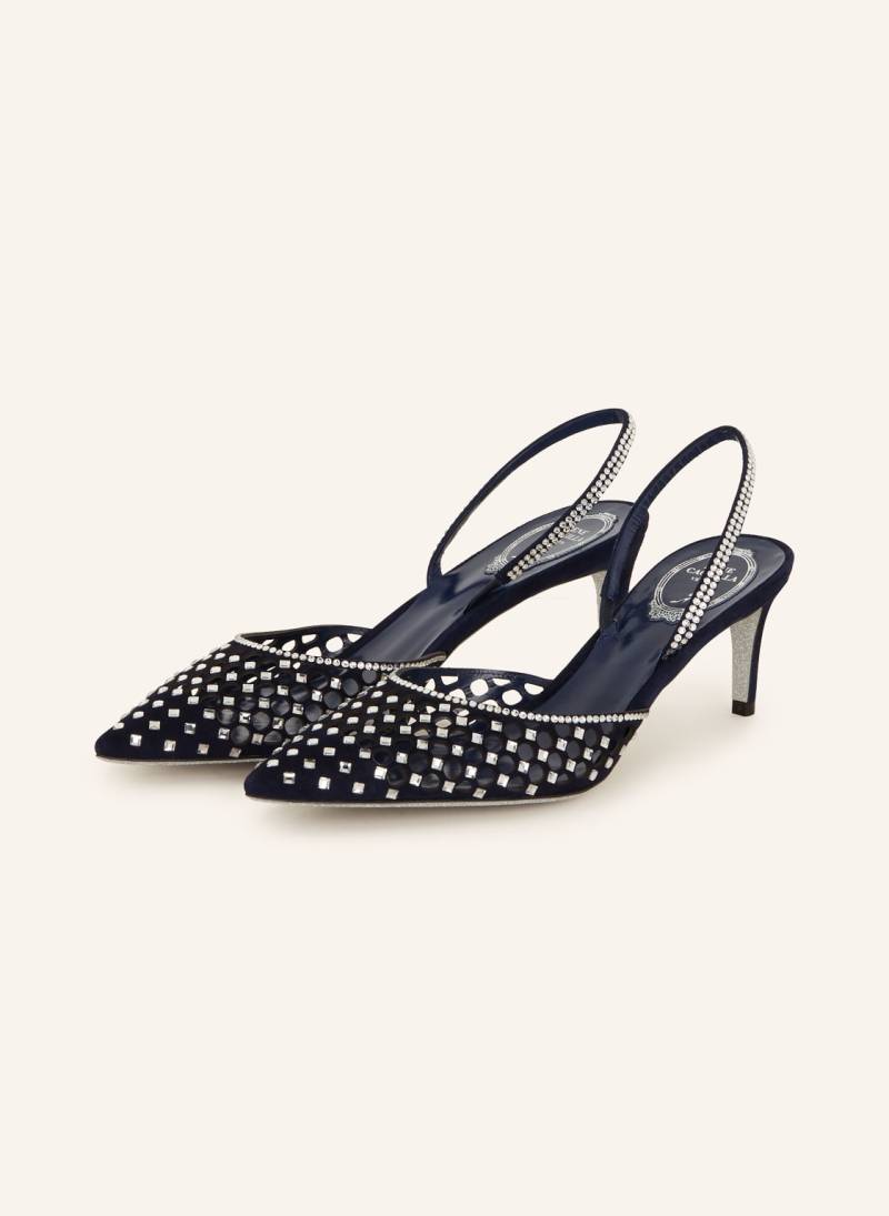 Rene Caovilla Slingpumps blau von RENE CAOVILLA