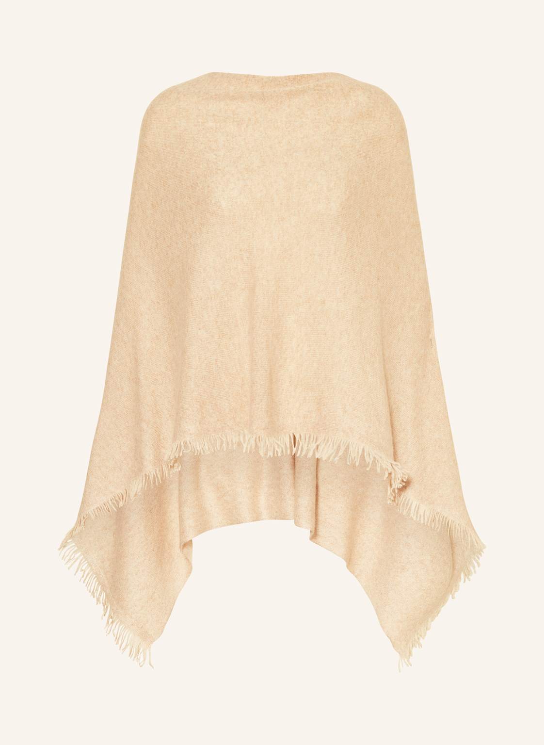 Repeat Cashmere-Poncho beige von REPEAT