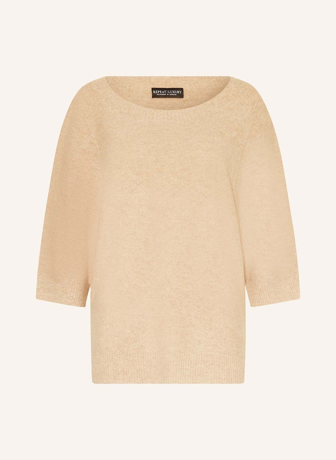 Repeat Cashmere-Pullover beige von REPEAT