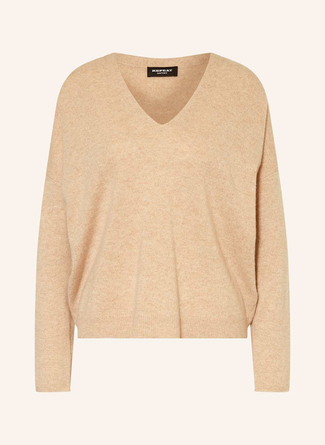 Repeat Cashmere-Pullover beige von REPEAT